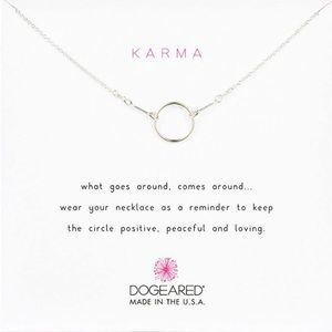 Dogeared Karma Necklace - Genuine Sterling Silver